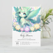 夢のようなユニコーンの赤ちゃんシャワー 招待状 (スタンド正面)