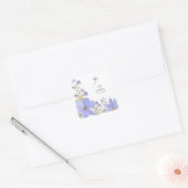 夢のようなライラックの結婚式 スクエアシール (封筒)
