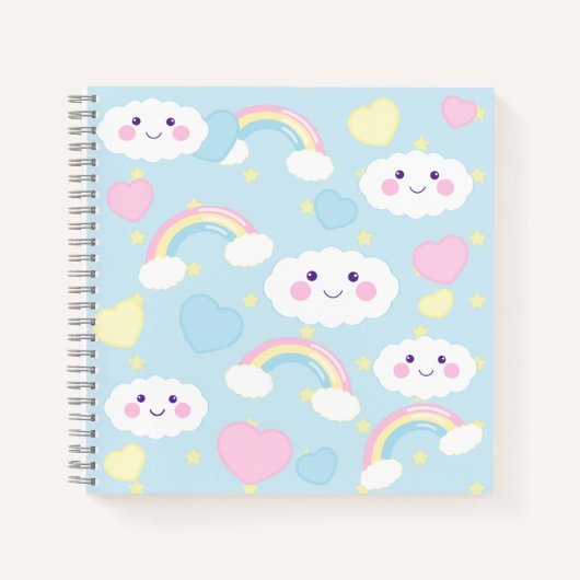 夢のようなレインボークラウドスパイラルノート ノートブック (正面)