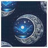 夢のような三日月 ファブリック (クローズアップ)