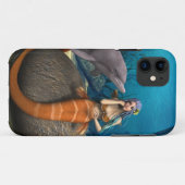 夢のような人魚とイルカの水中幻想アート Case-Mate iPhoneケース (裏面(横))