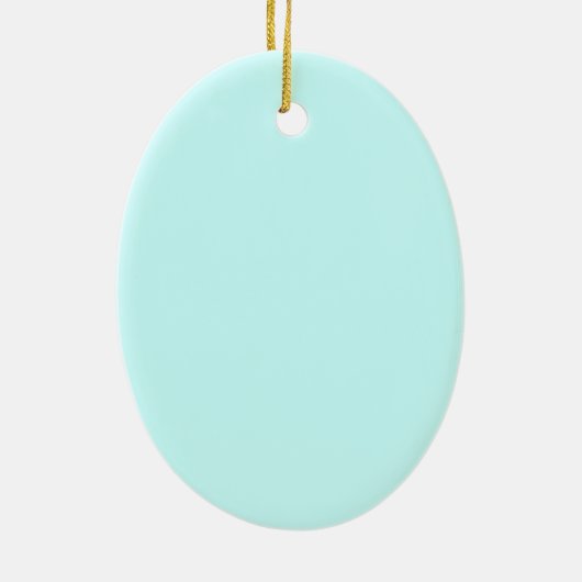 夢のような人魚のクリスマスオーナメント セラミックオーナメント (裏面)