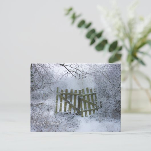 夢のような冬のワンダーランド ポストカード (スタンド正面)