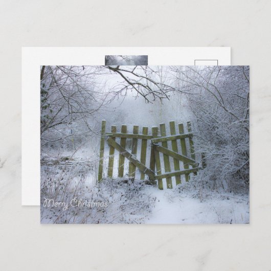 夢のような冬のワンダーランド ポストカード (正面/裏面)