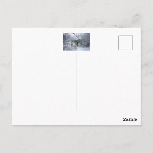 夢のような冬のワンダーランド ポストカード (裏面)