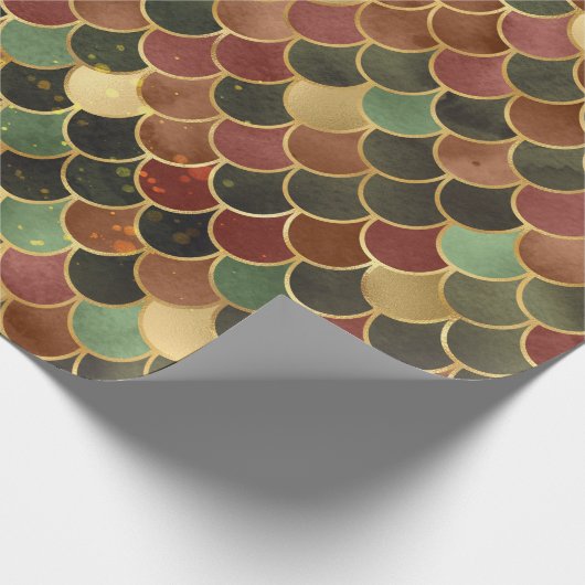 夢のような叔母と金色の人魚はかりで測 ラッピングペーパー (角)