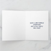 夢のような可愛い子猫クリスマスウォーター色 カード (内部)