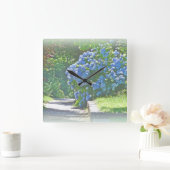 夢のような夏のアジサイ スクエア壁時計 (ホーム)