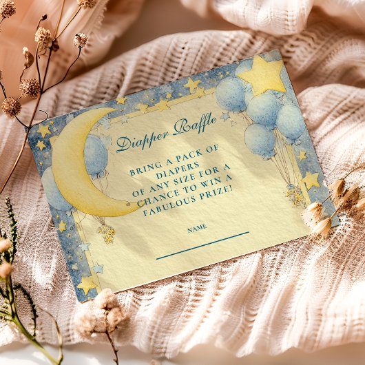 夢のような夜空おむつラッフル エンクロージャーカード