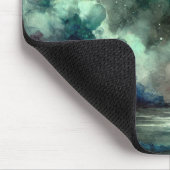 夢のような夜空の神秘的な月の宇宙雲 マウスパッド (コーナー)