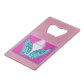 夢のような天使の翼とハロー クレジットカード栓抜き (正面アングル)