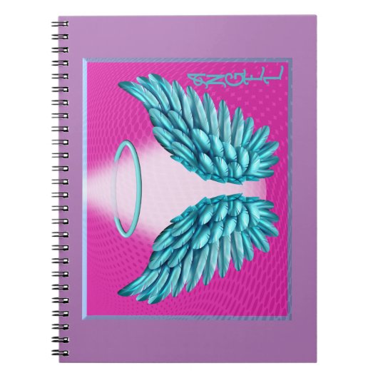 夢のような天使の翼とハロー ノートブック (正面)