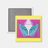 夢のような天使の翼とハロー マグネット (正面/裏面)