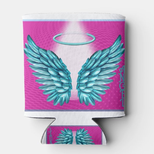 夢のような天使の翼とハロー 缶クーラー (裏面)