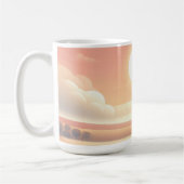 夢のような太陽のマグカップ コーヒーマグカップ (左)