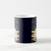 夢のような女性と猫 コーヒーマグカップ (中央)