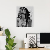 夢のような女性のポスター ポスター (ホームオフィス)