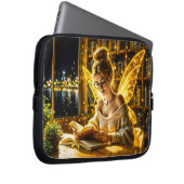 夢のような妖精の柔らかいセーターのメガネと本 ラップトップスリーブ (正面右)