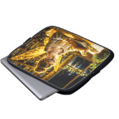 夢のような妖精の柔らかいセーターのメガネと本 ラップトップスリーブ (正面下部)