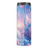 夢のような子猫：ピンクのバラ、青い目 タンブラー (裏面)