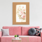 夢のような宇宙の水彩でバラを高める キャンバスプリント (インサイチュ (リビング))