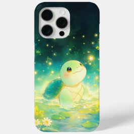 夢のような星空の池のカメ iPhone 15 PRO MAXケース