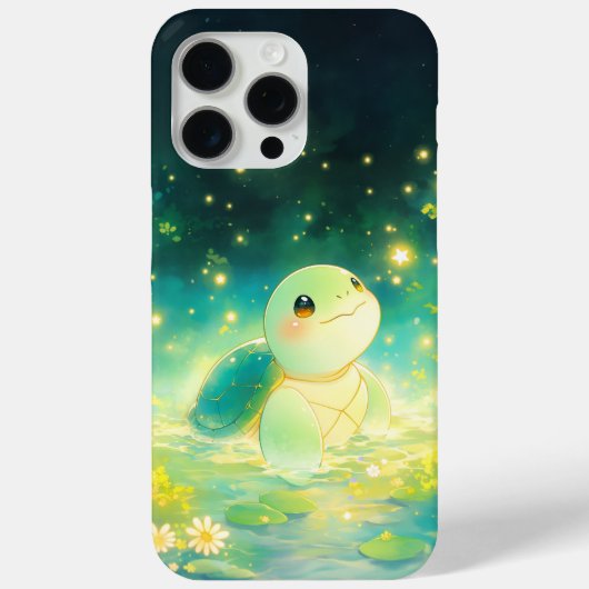 夢のような星空の池のカメ Case-Mate iPhoneケース (裏面)