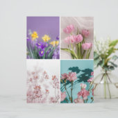 夢のような春の花のスクラップブック切り抜き紙 (スタンド正面)
