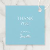 夢のような月と星の雲9赤ちゃんシャワー フェイバータグ (裏面)