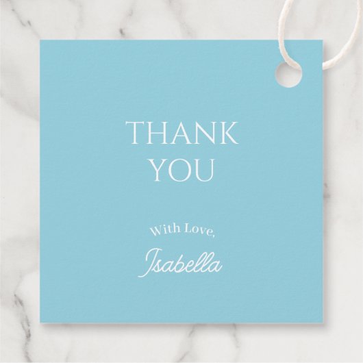 夢のような月と星の雲9赤ちゃんシャワー フェイバータグ (裏面)