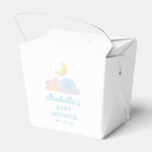 夢のような月と星の雲9赤ちゃんシャワー フェイバーボックス (裏面サイド)