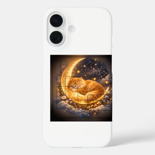 夢のような月と猫のiPhone/iPadケース Case-Mate iPhoneケース (裏面)