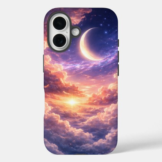 夢のような月と雲の星空 Case-Mate iPhoneケース (裏面)