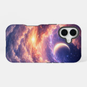 夢のような月と雲の星空 iPhone 16ケース (裏面横)