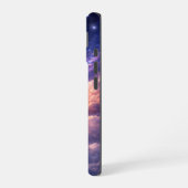 夢のような月と雲の星空 iPhone 16ケース (左側面)