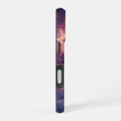 夢のような月と雲の星空 iPhone 16ケース (右側面)