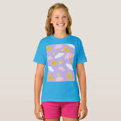 夢のような月雲と星の夜空Tシャツ Tシャツ (正面フル)
