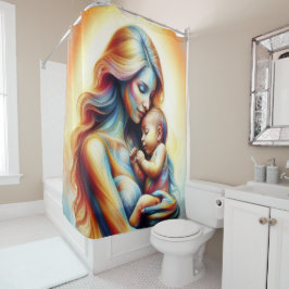 夢のような母性絆ファンタジー母ベビー シャワーカーテン