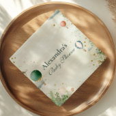 夢のような水の色のバルーン赤ちゃんシャワー スタンダードカクテルナプキン