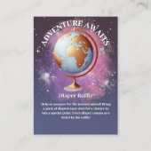 夢のような水の色の冒険が赤ちゃんのシャワーを待つ エンクロージャーカード (正面)