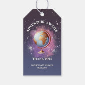 夢のような水の色の冒険が赤ちゃんのシャワーを待つ ギフトタグ (正面)