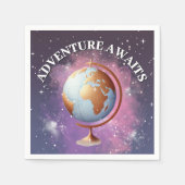 夢のような水の色の冒険が赤ちゃんのシャワーを待つ スタンダードカクテルナプキン (正面)