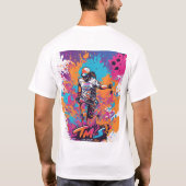 夢のような水の色のTシャツイ芸術的ツ Tシャツ (裏面)