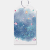 夢のような水の色twinkle小さな星の赤ちゃんシャワー ギフトタグ (裏面)