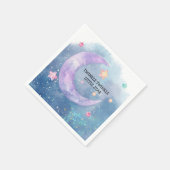 夢のような水の色twinkle小さな星の赤ちゃんシャワー スタンダードカクテルナプキン (角)