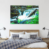 夢のような流れ流れ キャンバスプリント (インサイチュ (寝室))