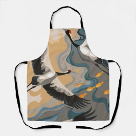 夢のような海の鶴|過去記事 エプロン