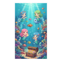 夢のような海中の人魚サンゴ礁