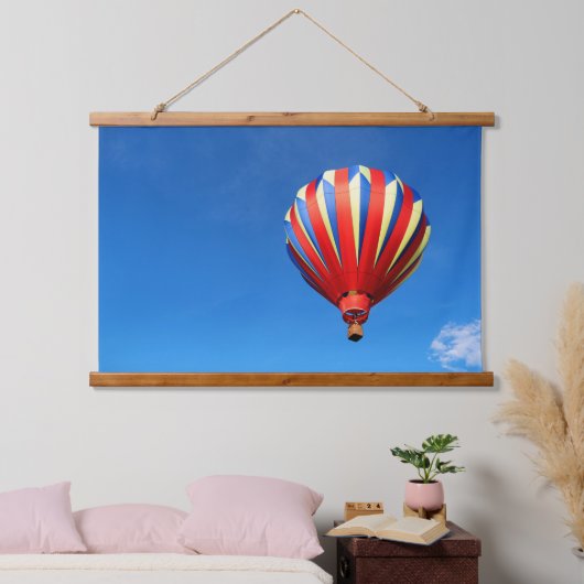 夢のような熱気球 吊り下げ型タペストリー (寝室)