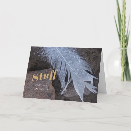 夢のような物CC0844シェークスピア引用文 カード (正面)